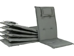 Clearance Beliani 6 Kpl Harmaa Pehmustetyynysetti Toscana/Java