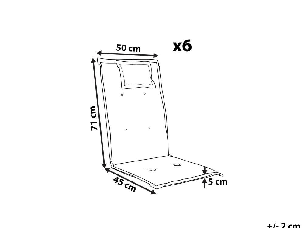 Clearance Beliani 6 Kpl Harmaa Pehmustetyynysetti Toscana/Java
