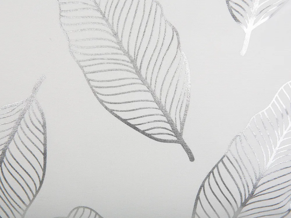 Tekstiilit<Beliani 2 Kpl Koristetyynysetti Lehtikuviolla 45X45Cm Valkoinen Ja Hopea Freesia