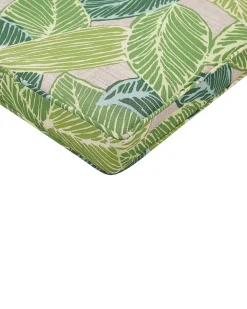 Cheap Beliani 8 Kpl Puutarhatuolisetti Lehtikuvioidulla Pehmusteella Sassari