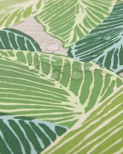 Cheap Beliani 8 Kpl Puutarhatuolisetti Lehtikuvioidulla Pehmusteella Sassari