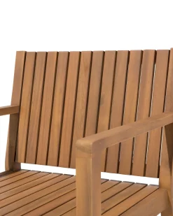 Cheap Beliani 8 Kpl Puutarhatuolisetti Lehtikuvioidulla Pehmusteella Sassari