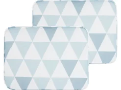 Hot Beliani 2 Kpl Tyynysetti Kolmiokuvio Vaaleansininen Fiji