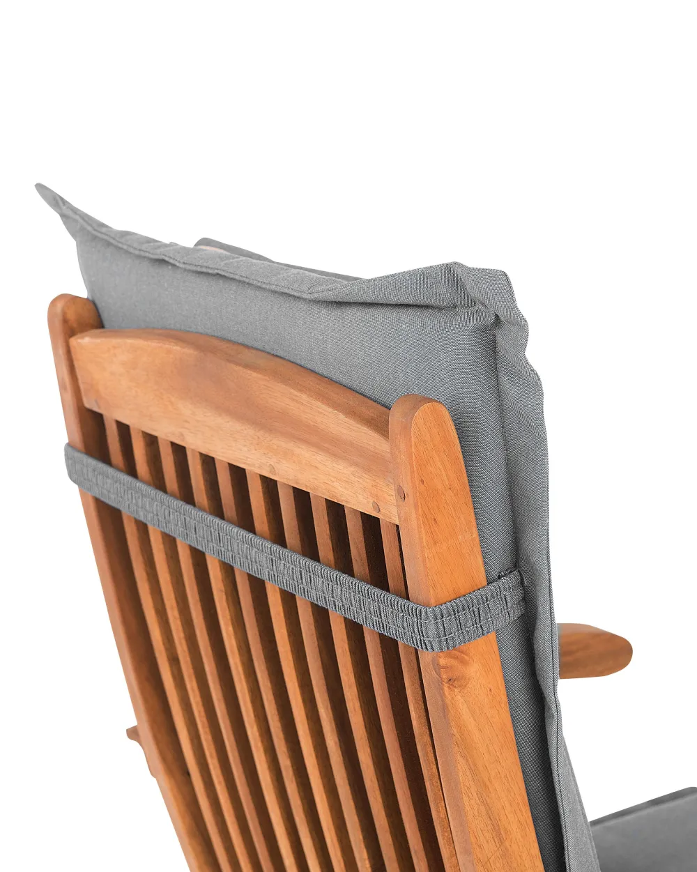 Ulkokalusteet<Beliani 2 Puutarhatuolin Setti, Harmaat Istuintyynyt Maui