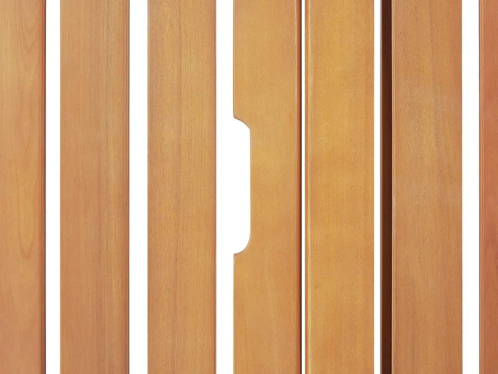 Ulkokalusteet<Beliani Akaasiapuinen Aurinkotuoli Sinisella Pehmusteella Java