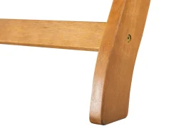 Ulkokalusteet<Beliani Akaasiapuinen Aurinkotuoli Tummanharmaalla Pehmusteella Java