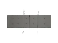 Ulkokalusteet<Beliani Akaasiapuinen Aurinkotuoli Tummanharmaalla Pehmusteella Java