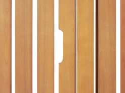 Ulkokalusteet<Beliani Akaasiapuinen Aurinkotuoli Tummanpunaisella Pehmusteella Java