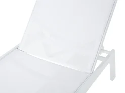 Ulkokalusteet<Beliani Aurinkotuoli Alumiini Valkoinen Catania Ii