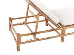 Sale Beliani Aurinkotuoli Bambu Vaalea Puu/Luonnonvalkoinen Ligure