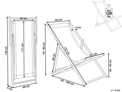 Ulkokalusteet<Beliani Aurinkotuoli Harmaa/Musta Locri Ii