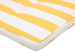 New Beliani Aurinkotuoli Pehmusteilla Keltavalkoinen Cesana