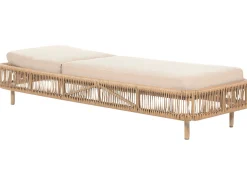 Ulkokalusteet<Beliani Aurinkotuoli Polyrottinki Beige/Luonnonvari Osini