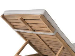 Store Beliani Aurinkotuoli Ruskeanharmaalla Pehmusteella Cesana