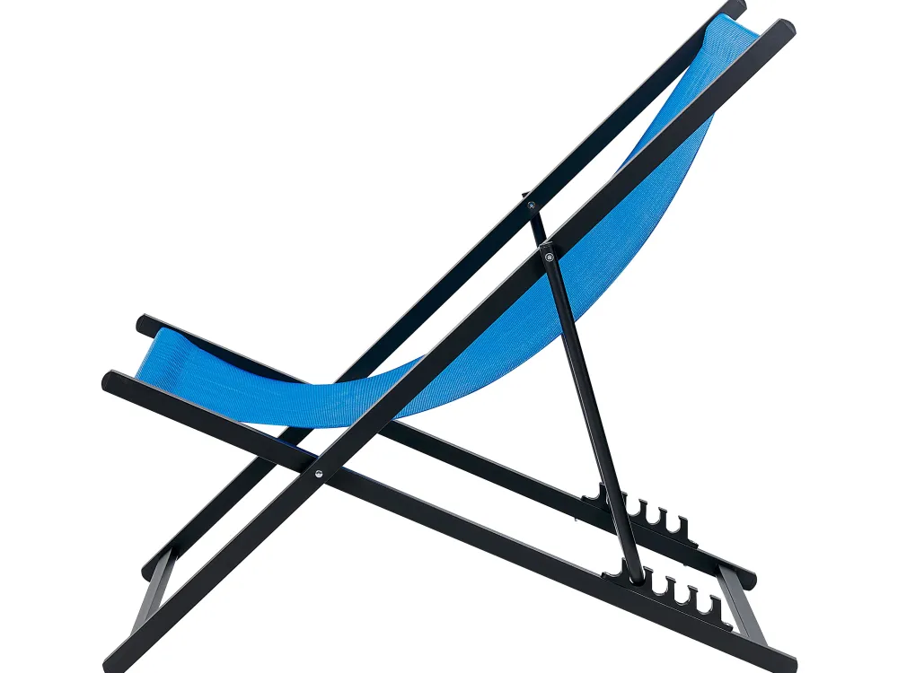 Store Beliani Aurinkotuoli Sininen/Musta Locri Ii