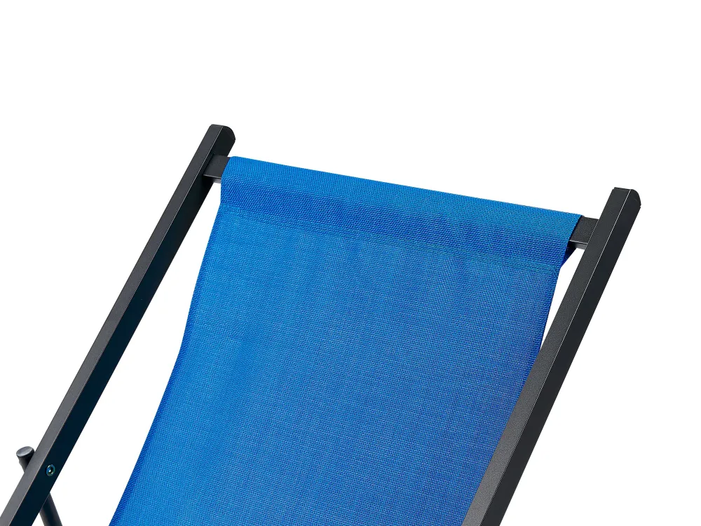 Store Beliani Aurinkotuoli Sininen/Musta Locri Ii