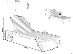 Cheap Beliani Aurinkotuoli Sinisella Pehmusteella Cesana