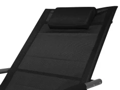 Sale Beliani Aurinkotuoli Teras Keinuva Musta Carano