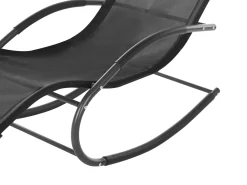 Flash Sale Beliani Aurinkotuoli Teras Keinuva Musta Carano Ii