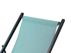 Ulkokalusteet<Beliani Aurinkotuoli Turkoosi/Musta Locri Ii