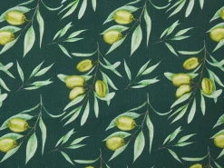 Online Beliani Aurinkotuoli Vaalea Akaasia Vaihtokankaat Luonnonvalkoinen/Tummanvihrea Oliivit 2 Kpl Anzio