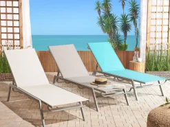 Shop Beliani Aurinkotuoli Valkoinen Teras Noli