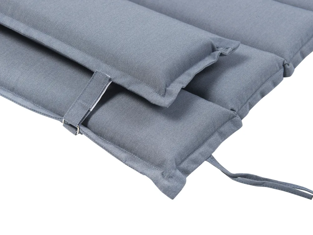 Tekstiilit<Beliani Aurinkotuolin Pehmuste Harmaansininen 180 X 60 Cm Brescia