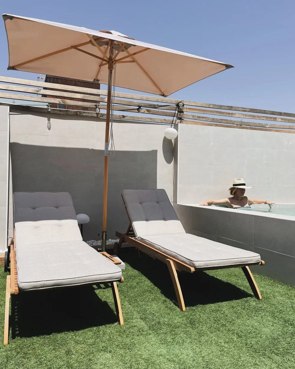 Tekstiilit<Beliani Aurinkotuolin Tyynyt Beige Cesana