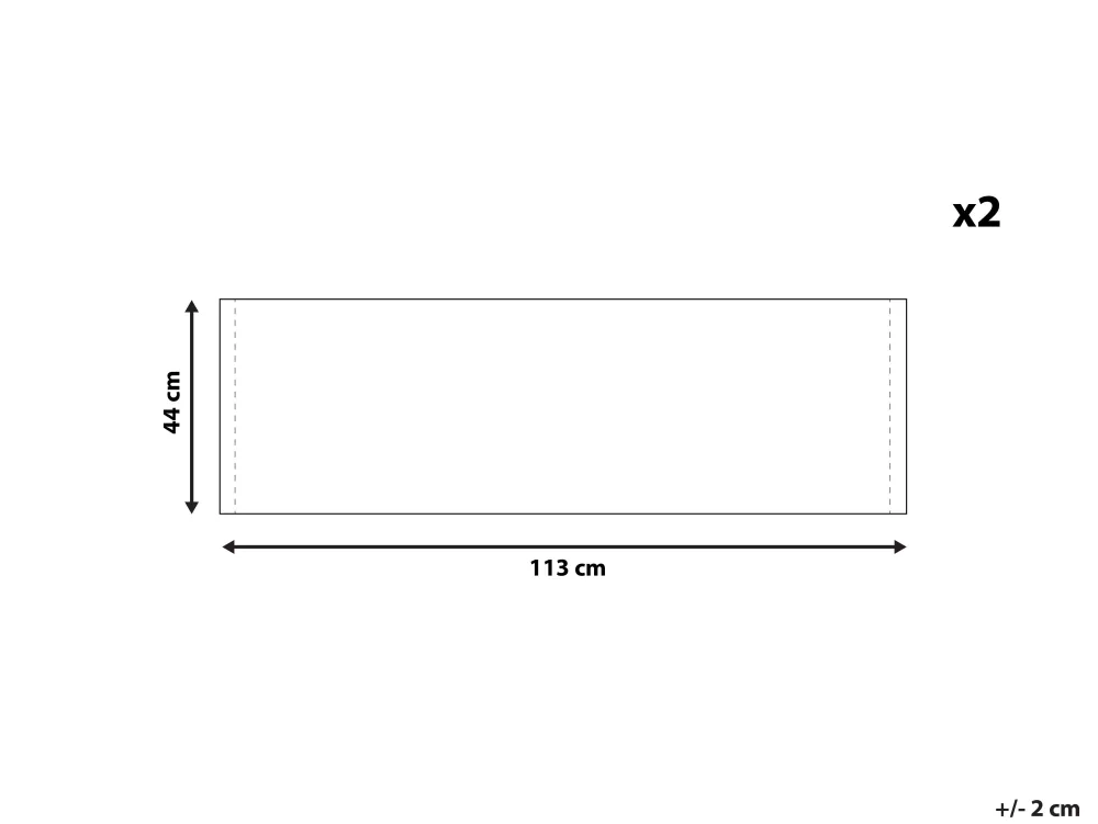 Tekstiilit<Beliani Aurinkotuolin Vaihtokangas Lehdet Valkoinen/Vihrea 2 Kpl Anzio/Avellino