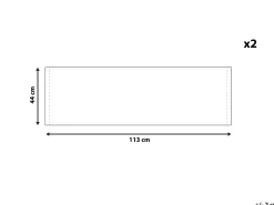 Best Beliani Aurinkotuolin Vaihtokangas Pelikaani Monivarinen 2 Kpl Anzio/Avellino