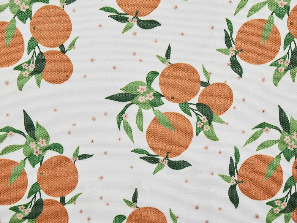 Tekstiilit<Beliani Aurinkotuolin Vaihtokangas Appelsiinit Valkoinen/Oranssi 2 Kpl Anzio/Avellino