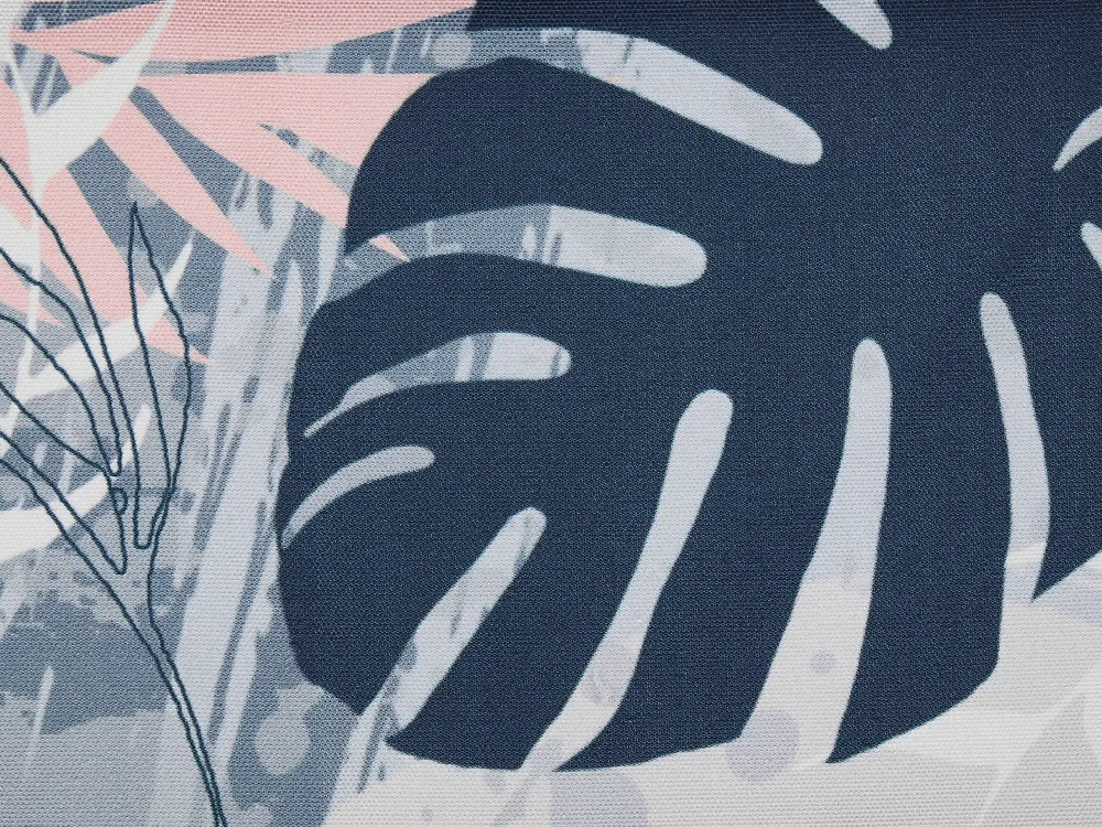 Tekstiilit<Beliani Aurinkotuolin Vaihtokangas Palmunlehdet Sininen 2 Kpl Anzio/Avellino