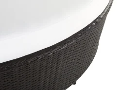 Clearance Beliani Aurinkovuode Polyrottinki Poyta Tummanruskea Sylt Lux