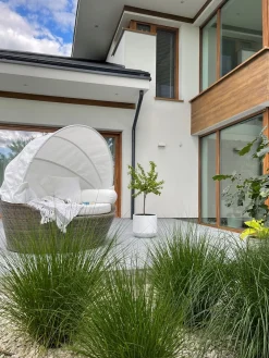 Ulkokalusteet<Beliani Aurinkovuode Polyrottinki Vaaleanruskea Sylt