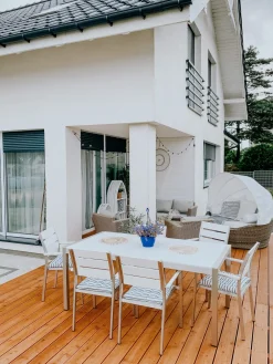 Ulkokalusteet<Beliani Aurinkovuode Polyrottinki Vaaleanruskea Sylt