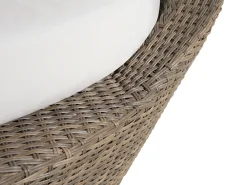 Ulkokalusteet<Beliani Aurinkovuode Polyrottinki Vaaleanruskea Sylt