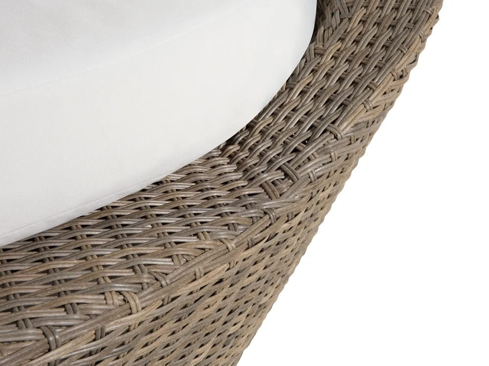 Ulkokalusteet<Beliani Aurinkovuode Polyrottinki Vaaleanruskea Sylt