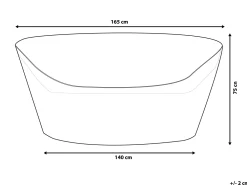 Best Sale Beliani Aurinkovuoteiden Suojapeite Sylt 165 X 140 X 75 Cm Chuva