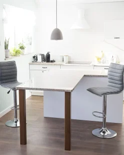 Fashion Beliani Baarijakkara Kangas Harmaa 2 Kpl Lucerne