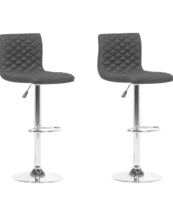 Flash Sale Beliani Baarijakkara Kangas Musta 2 Kpl Orlando