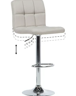 Tuolit<Beliani Baarijakkara Kangas Vaalea Beige 2 Kpl Marion