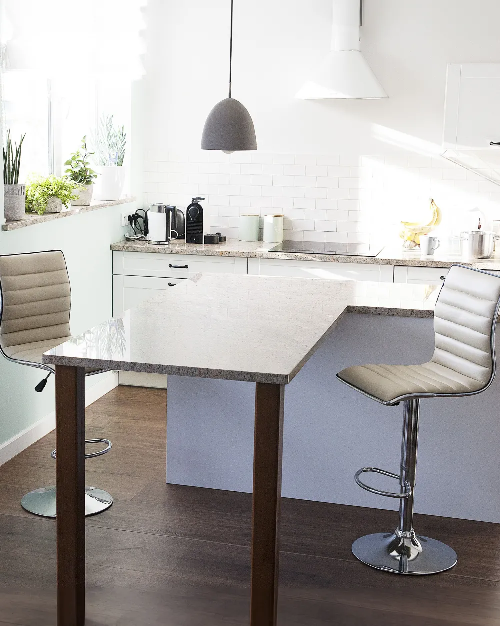 Tuolit<Beliani Baarijakkara Kangas Vaalea Beige 2 Kpl Lucerne