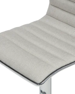 Tuolit<Beliani Baarijakkara Kangas Vaalea Beige 2 Kpl Lucerne