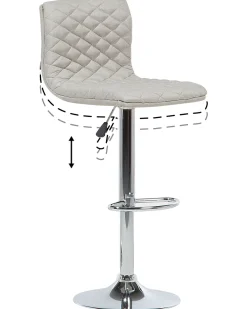 Tuolit<Beliani Baarijakkara Kangas Vaalea Beige 2 Kpl Orlando