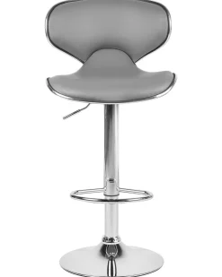 Discount Beliani Baarijakkara Keinonahka Harmaa 2 Kpl Conway