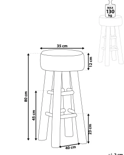 Outlet Beliani Baarijakkara Lampaannahka Vaalea Puu Walton