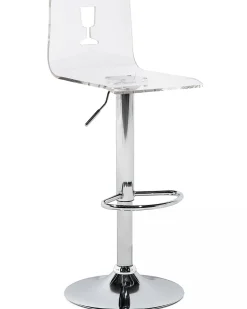 Tuolit<Beliani Baarijakkara Muovi Lapinakyva Valkoinen 2 Kpl Busan