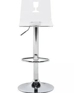 Tuolit<Beliani Baarijakkara Muovi Lapinakyva Valkoinen 2 Kpl Busan