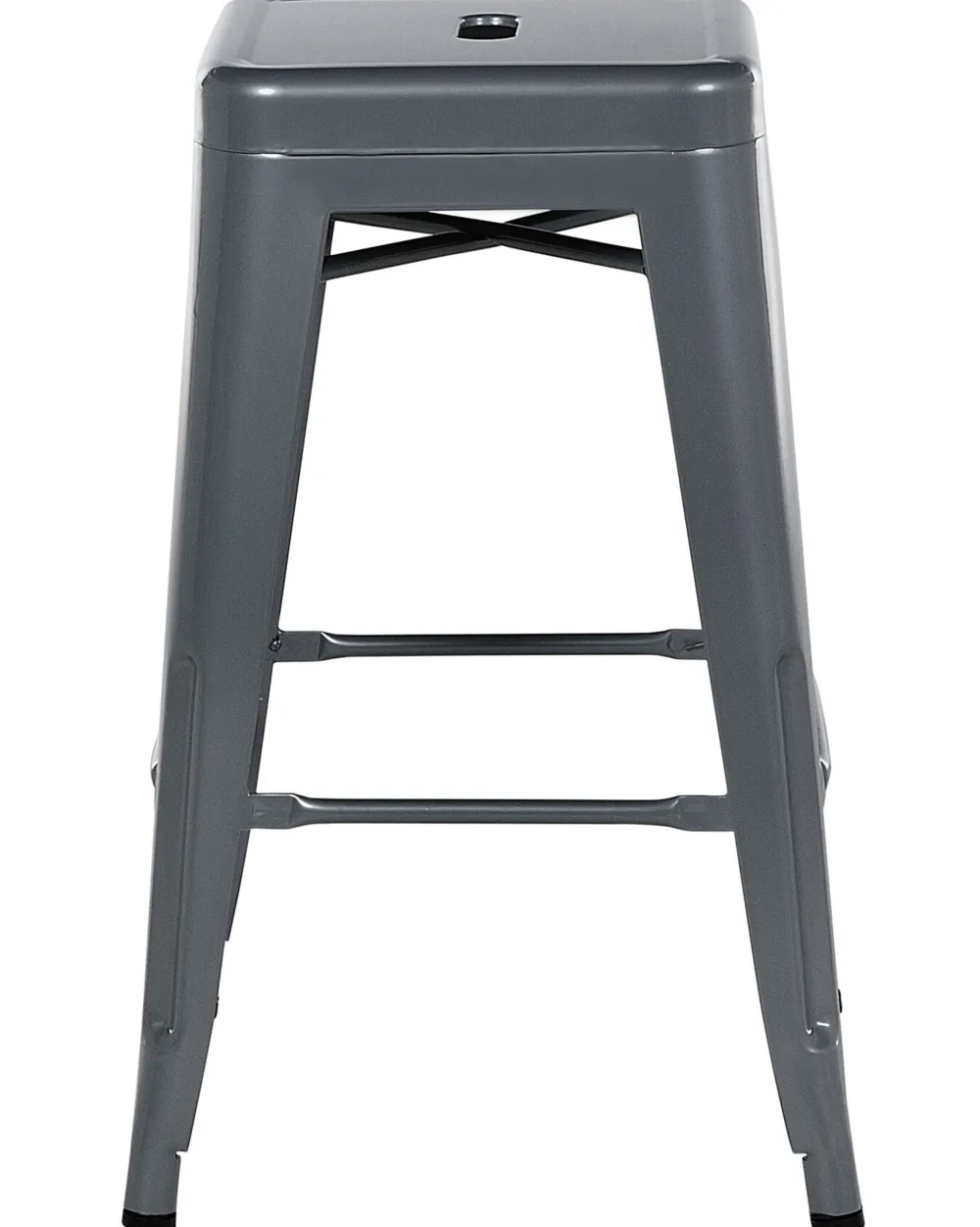 Tuolit<Beliani Baarijakkara Teras Harmaa 60 Cm 2 Kpl Cabrillo