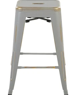 New Beliani Baarijakkara Teras Hopea/Kulta 60 Cm 2 Kpl Cabrillo